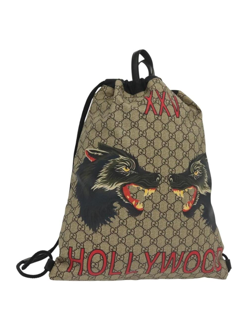 Gucci Gg Supreme Drawstring Backpack #344247G65B